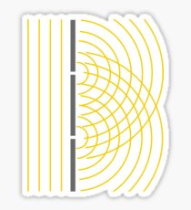 Double Slit Light Wave Particle Science Experiment Sticker