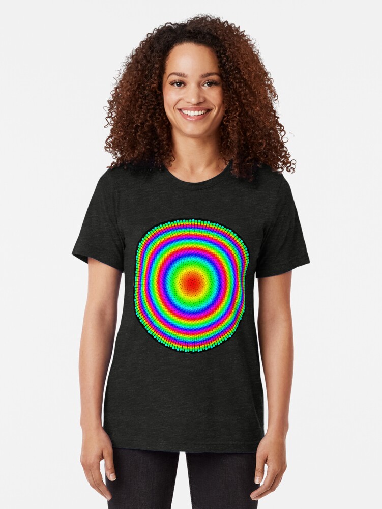 Alternate view of Phyllotaxis-002 Tri-blend T-Shirt