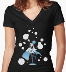 Aqua Kingdom Hearts Women's Fitted V-Neck T-Shirt