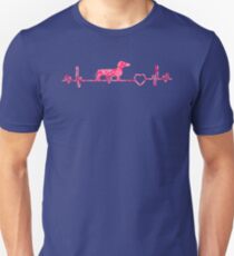 Dachshund Heartbeat ornament Lovers tShirt Slim Fit T-Shirt
