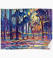 Mondrian Woods Near Oele Poster