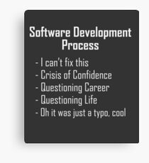 Software Development Humour Design Canvas Print