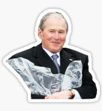 Pegatina George W Bush Poncho Joy