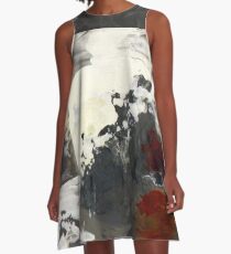 Black and White Captivity A-Line Dress