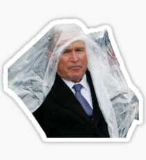 Pegatina George W Bush - Poncho Meme - Loco