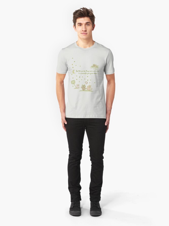 Alternate view of The Owl and the Pussy-Cat Slim Fit T-Shirt