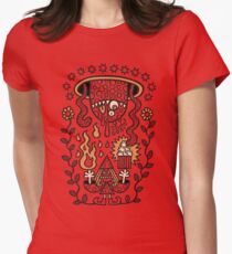 Grand Magus Summons Entity With Dark Popcorn Power Women's Fitted T-Shirt