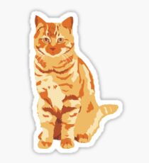 Pegatina Gato anaranjado