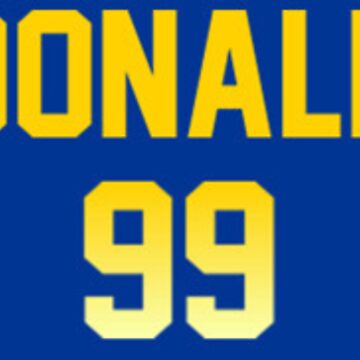 Aaron Donald Jersey Sticker for Sale by sstagge13