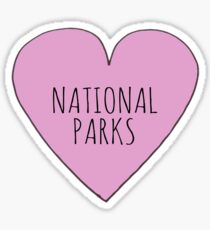 I Love National Parks Sticker