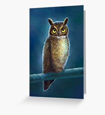 Night Owl Greeting Card