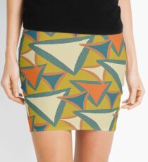 Decades Young 70's Living Room Triangles Mini Skirt