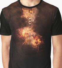 Guitare en feu Graphic T-Shirt