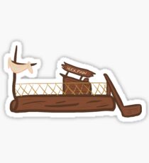 Tom Sawyer's Island Raft - Huck Sticker