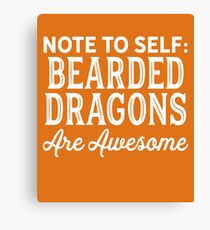 Bearded Dragons Canvas Print