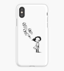 Girl and the jellyfish iPhone Case/Skin