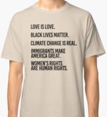 Love is Love and Black Lives Matter Classic T-Shirt