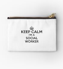 Keep Calm I'm a Social Worker Studio Pouch