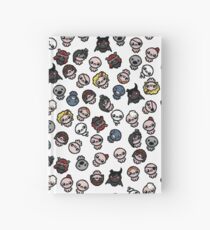 The Binding of Isaac characters pattern Hardcover Journal