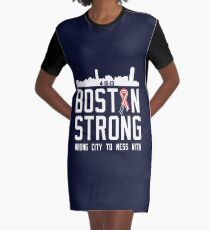 STRONG BOSTON Graphic T-Shirt Dress