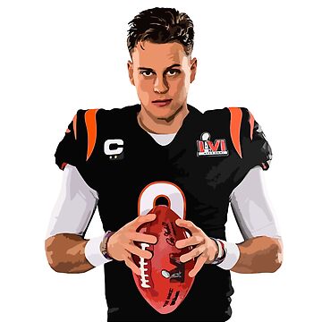 Joe Burrow Cincinnati Bengals Watercolor Strokes Pixel Art 100