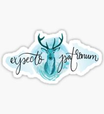 Blue Stag Spell Illustration Sticker