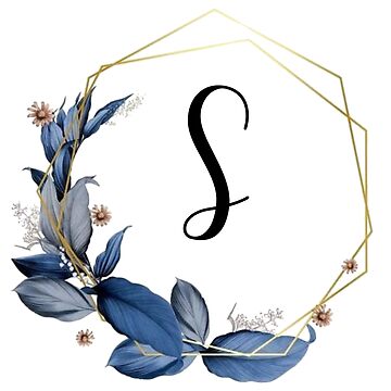 Golden Circle Flower Frame For Monogram Logo Design