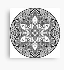 Popular Floral Mandala Design Canvas Print