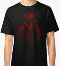 Boba Fett Symbol Mandalorian Mythosaur Skull Classic T-Shirt