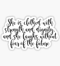 Proverbs 31:25 Sticker