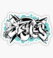 DZYNES Graffiti Cat n Bubbles Sticker