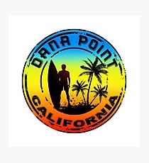 SURF DANA POINT California Surfing Surfboard Ocean SURFER Beach Vacation Photographic Print