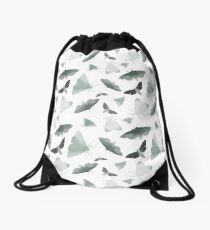 Watercolor Moths Drawstring Bag