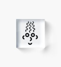 spiral man head Acrylic Block