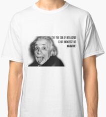 Camiseta clásica Einstein and imagination