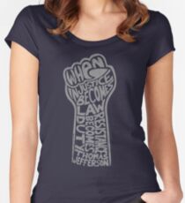 When Injustice Becomes Law... Women's Fitted Scoop T-Shirt