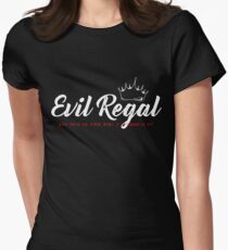 Evil Regal - White Women's Fitted T-Shirt