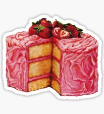 Strawberry Cake Sticker