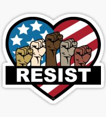 Pegatina Resist - e pluribus unum