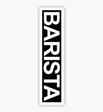 Barista Kaffee-Liebhaber-Espresso-spätes Kunst-Text Sticker