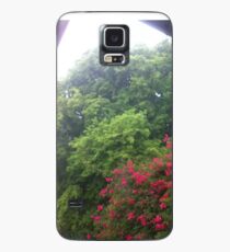 Sun Shower, Trees, Bougainvillea Tree, Case/Skin for Samsung Galaxy