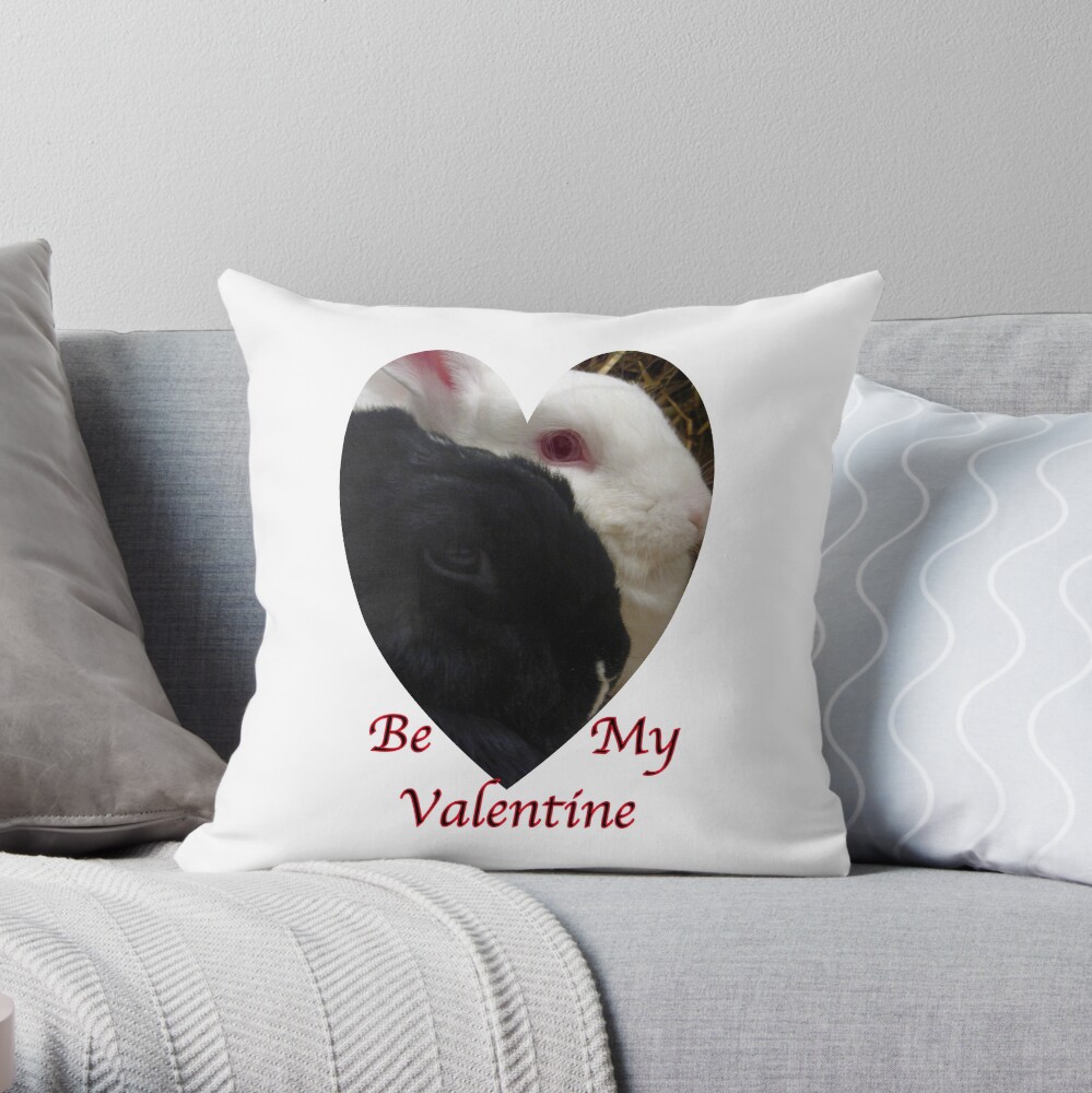 Be my valentine Throw Pillow