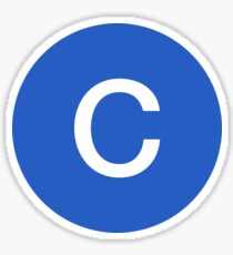 C Train Official Subway Logo Sticker