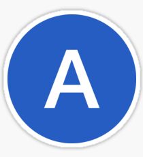 A Train Official Subway Logo Sticker