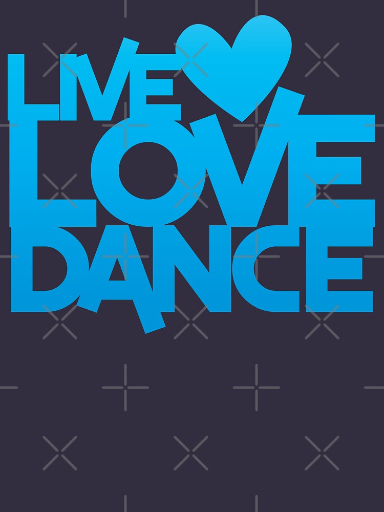 Download T-shirt échancré femme « LIVE LOVE DANCE with heart », par ...