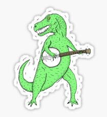 Dino Banjo Sticker