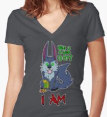 Chibi Warwick Fitted V-Neck T-Shirt