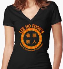 Lee Ho Fook's Women's Fitted V-Neck T-Shirt