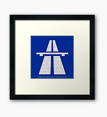 Autobahn Framed Print