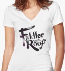 fiddler on the roof Women's Fitted V-Neck T-Shirt